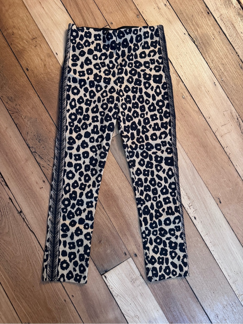 Gretchen Scott Womens Gripeless PullOn Leopard print pants Size L